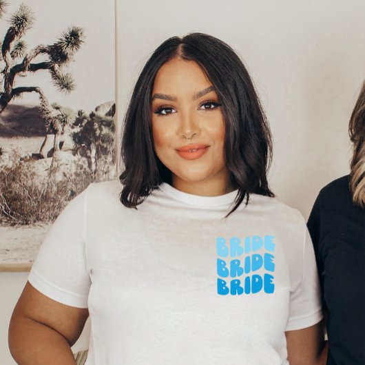 Ombre BRIDE Ik voel me als een Bruid Bachelorette  T-shirt