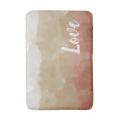 Ombre Brown en Tan Love Graceful Gradient Badmat (Voorkant Verticaal)