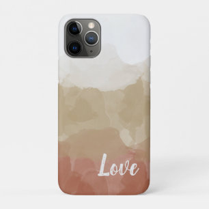 Ombre Brown en Tan Love Graceful Gradient Case-Mate iPhone Case