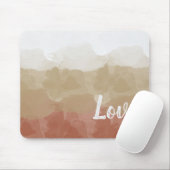 Ombre Brown en Tan Love Graceful Gradient Muismat (Met muis)