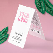 Ombré Brows After Care Retro Roze Logo Poeder Brow Visitekaartje