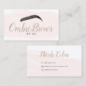 Ombre Brows Custom Visitekaartjes (Voorkant / Achterkant)