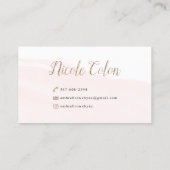 Ombre Brows Custom Visitekaartjes (Achterkant)