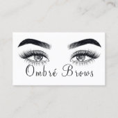 Ombre Brows & Eelashes Visitekaartje (Voorkant)