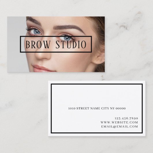 Ombre Brows & Eyelashes Visitekaartje (Voorkant / Achterkant)