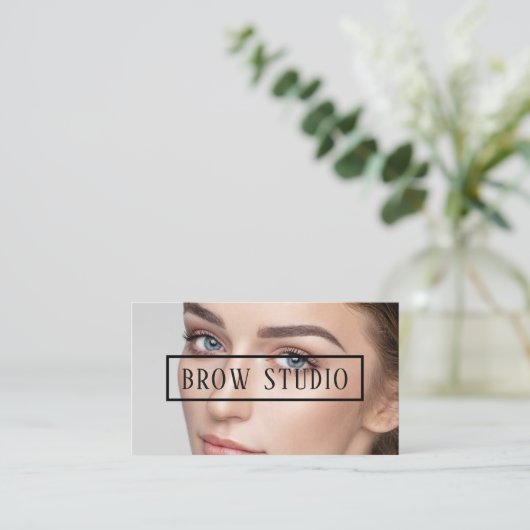 Ombre Brows & Eyelashes Visitekaartje (Staand voorkant)