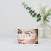 Ombre Brows & Eyelashes Visitekaartje (Staand voorkant)