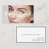Ombre Brows & Eyelashes Visitekaartje (Voorkant / Achterkant)
