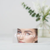 Ombre Brows & Eyelashes Visitekaartje (Staand voorkant)