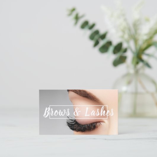 Ombre Brows & Eyelashes Visitekaartje (Staand voorkant)