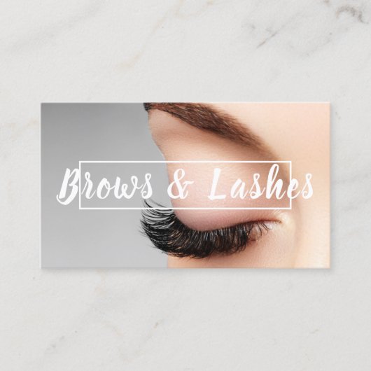 Ombre Brows & Eyelashes Visitekaartje (Voorkant)