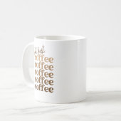 Ombre bruin, maar de eerste koffie koffiemok (Voorkant links)