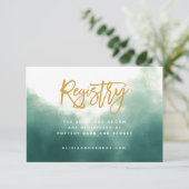 Ombre Brush Typography Registry Kaart (Staand voorkant)