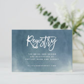 Ombre Brush Typography Registry Kaart (Staand voorkant)