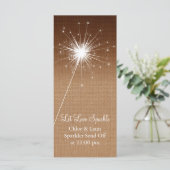 Ombre Burlap Sparkler Holder (Staand voorkant)
