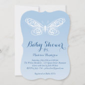Ombre Butterfly Baby shower Uitnodiging (Voorkant)