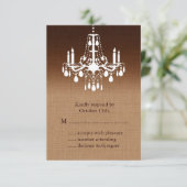 Ombre Chandelier RSVP Kaartje (Staand voorkant)