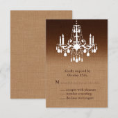 Ombre Chandelier RSVP Kaartje (Voorkant / Achterkant)