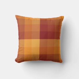 Ombre Checker blokkeert Autumn-kleuren Kussen
