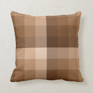 Ombre Checker blokkeert Sierkussen Browns