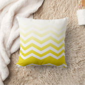 Ombre Chevron Style! geel Kussen (Deken)