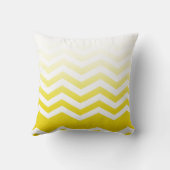 Ombre Chevron Style! geel Kussen (Achterkant)