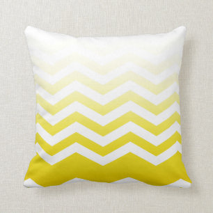 Ombre Chevron Style! geel Kussen