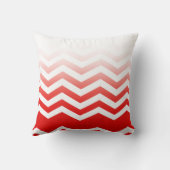 Ombre Chevron Style! Rood Kussen (Achterkant)