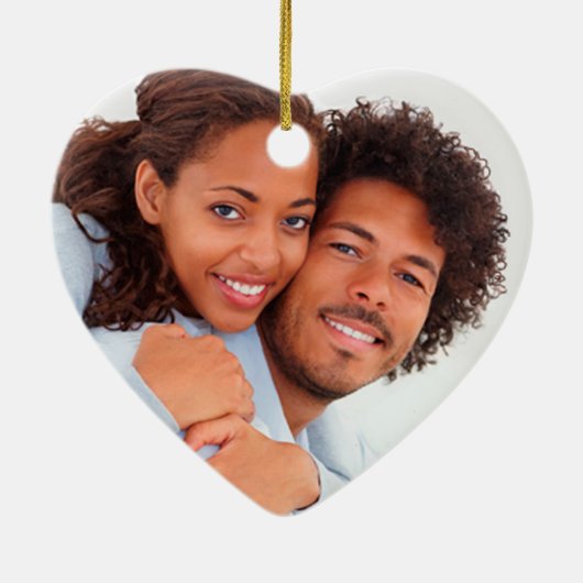 Ombre Chevron Style! Weddenschap Keramisch Ornament (Achterkant)