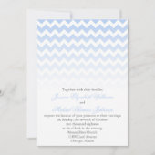 Ombre Chevron Wedding Kaart (Voorkant)