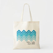 Ombre Chevron - Welkom/uit-Canvas tas (Voorkant)