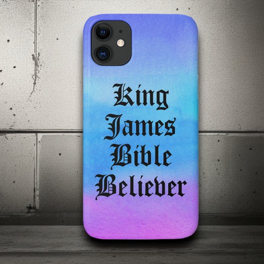 Ombre Christelijk Geloof Koning James Bijbelgelovi Case-Mate iPhone Case