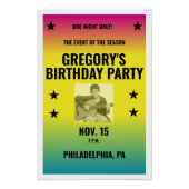  Ombre Concert Poster met Foto Custom (Voorkant)