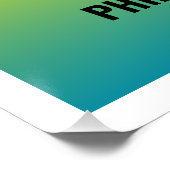  Ombre Concert Poster met Foto Custom (Hoek)