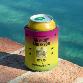  Ombre Concert Poster met Foto Custom Blikjeskoeler