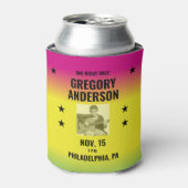  Ombre Concert Poster met Foto Custom Blikjeskoeler (Blikje Voorkant)