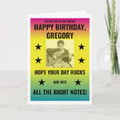  Ombre Concert Poster met Foto Custom Kaart (Voorkant)