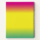  Ombre Concert Poster met Foto Custom Notitieboek (Achterkant)