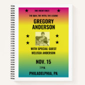  Ombre Concert Poster met Foto Custom Notitieboek (Voorkant)