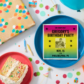  Ombre Concert Poster met Foto Custom Servet