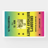  Ombre Concert Poster met Foto Custom Spandoek (Horizontaal)