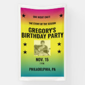  Ombre Concert Poster met Foto Custom Spandoek (Verticaal)