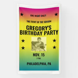  Ombre Concert Poster met Foto Custom Spandoek