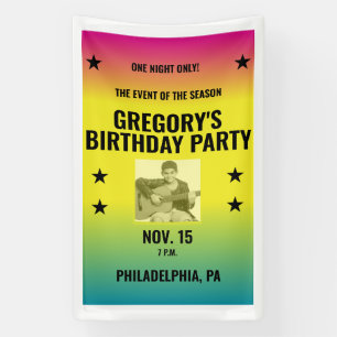  Ombre Concert Poster met Foto Custom Spandoek