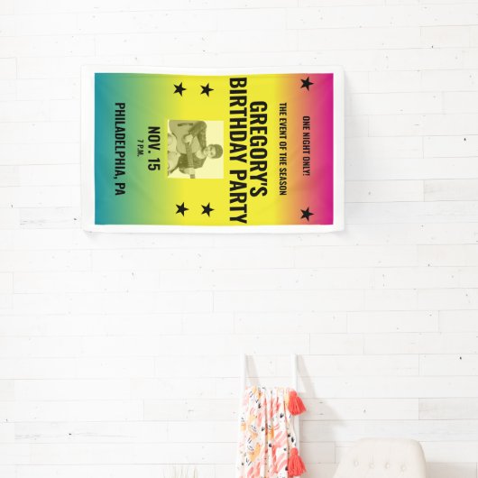  Ombre Concert Poster met Foto Custom Spandoek (Insitu)