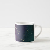 Ombre Constellation Galaxy Paarse Faux Gold Stars Espresso Kop (Rechts)