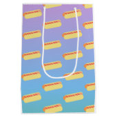 Ombre Cook Out Hot Dog Party Medium Cadeauzakje (Achterkant)