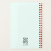 Ombre Cross Bijbelvers gepersonaliseerd Notitieboek (Achterkant)