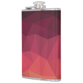 Ombre crystal effect geometrisch modern design heupfles (Links)
