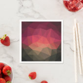 Ombre crystal effect geometrisch modern design servet (Insitu)